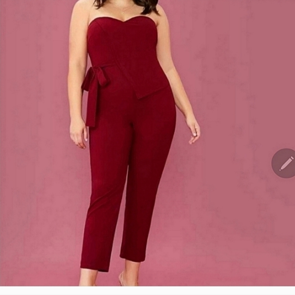 New Shein strapless jumpsuit 4x